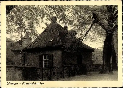 Ak Göttingen in Niedersachsen, Blick auf das Bismarckhäuschen