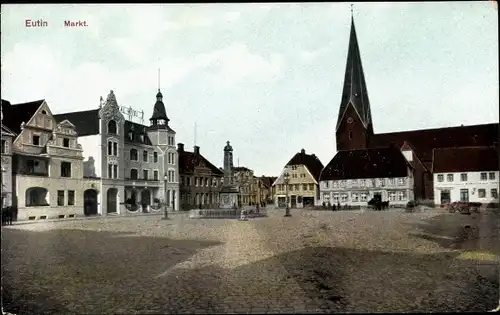 Ak Eutin in Schleswig Holstein, schöne Detailansicht