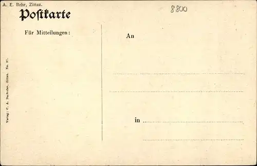 Ak Zittau in der Oberlausitz, schöne Detailansicht