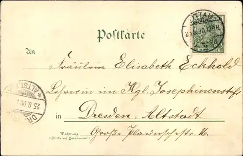 Ak Zittau in der Oberlausitz, schöne Detailansicht