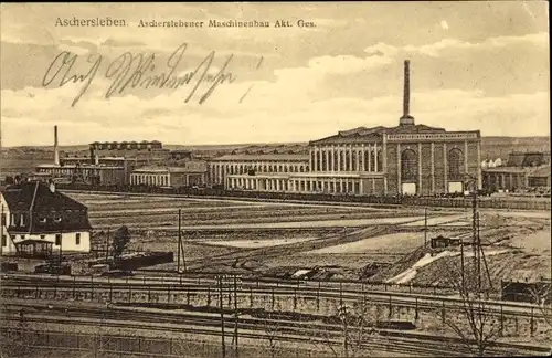 Ak Aschersleben im Salzlandkreis, Ascherslebener Maschinenbau AG