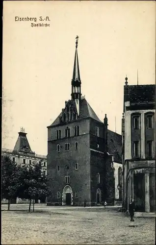 Ak Eisenberg im Saale Holzland Kreis, Stadtkirche