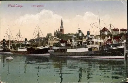 Ak Flensburg in Schleswig Holstein, schöne Detailansicht