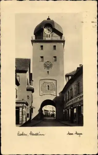 Ak Leoben in der Steiermark, schöne Detailansicht