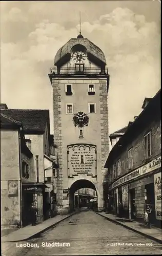 Ak Leoben in der Steiermark, schöne Detailansicht