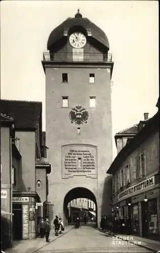 Ak Leoben in der Steiermark, schöne Detailansicht