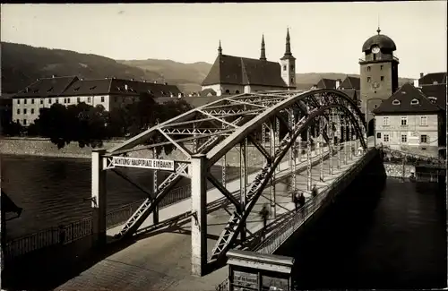 Ak Leoben in der Steiermark, schöne Detailansicht