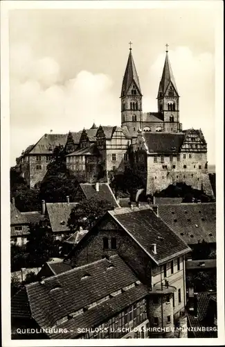 Ak Quedlinburg am Harz. schöne Detailansicht