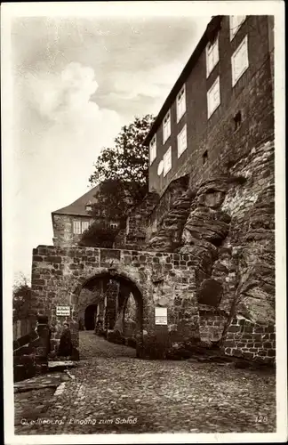 Ak Quedlinburg am Harz. schöne Detailansicht