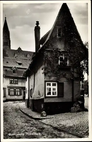 Ak Quedlinburg am Harz. schöne Detailansicht