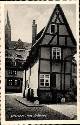 Ak Quedlinburg am Harz. schöne Detailansicht