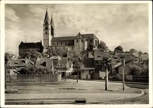 Ak Quedlinburg am Harz. schöne Detailansicht