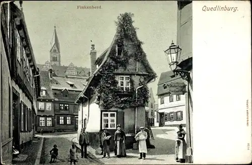 Ak Quedlinburg am Harz. schöne Detailansicht