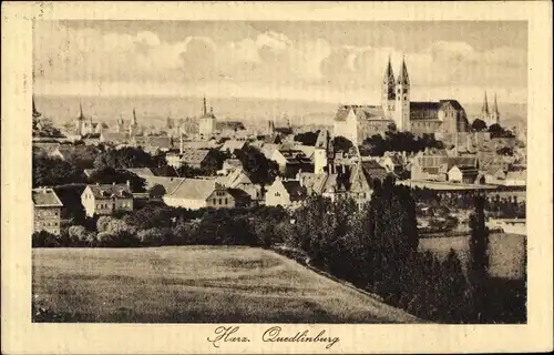 Ak Quedlinburg am Harz. schöne Detailansicht