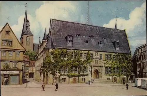 Ak Quedlinburg am Harz. schöne Detailansicht