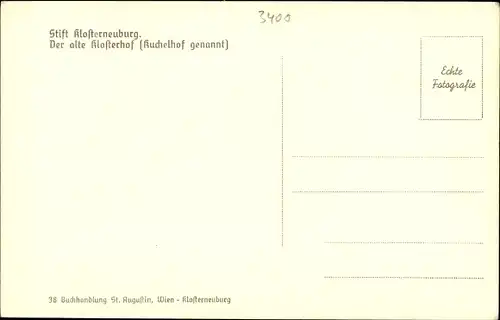 Ak Klosterneuburg in Niederösterreich, schöne Detailansicht