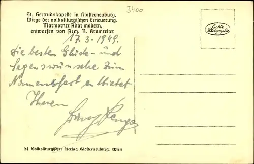 Ak Klosterneuburg in Niederösterreich, schöne Detailansicht