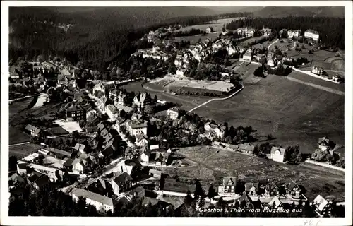 Ak Oberhof im Thüringer Wald, Fliegeraufnahme, Stadtpanorama