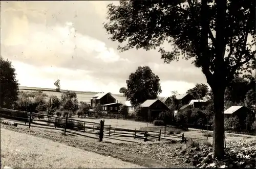 Ak Kottengrün Werda Vogtland, Blick über Wiesen auf das Erholungsheim