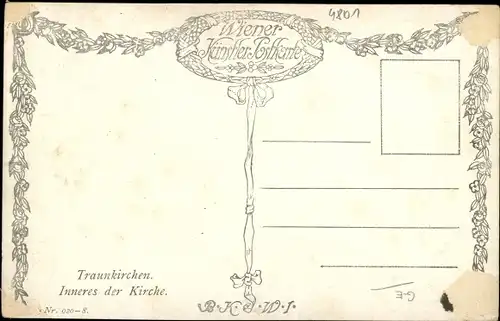 Ak Traunkirchen in Oberösterreich, schöne Detailansicht