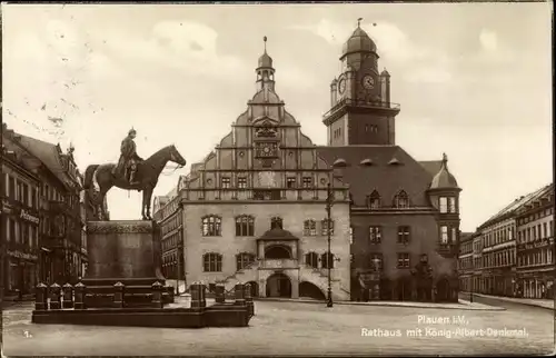 Ak Plauen im Vogtland, schöne Detailansicht