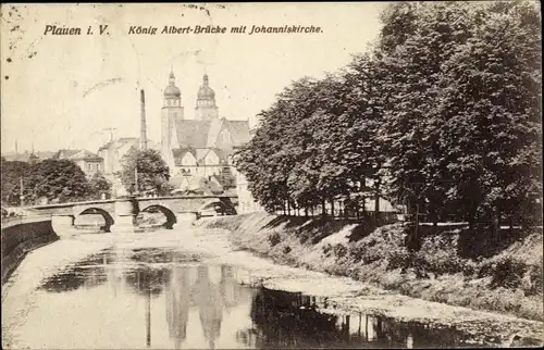 Ak Plauen im Vogtland, schöne Detailansicht