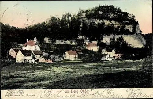 Ak Oybin im Zittauer Gebirge, schöne Detailansicht