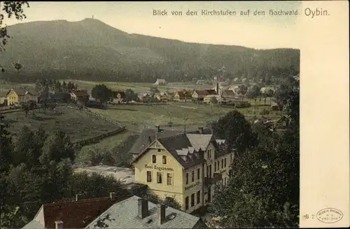 Ak Oybin im Zittauer Gebirge, schöne Detailansicht