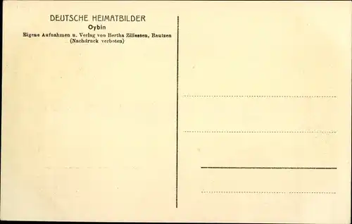 Ak Oybin im Zittauer Gebirge, schöne Detailansicht