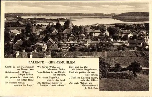 Ak Gremsmühlen Malente in Schleswig Holstein, schöne Detailansicht