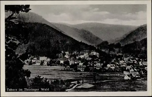 Ak Tabarz im Thüringer Wald, Blick auf den Ort mit Umgebung