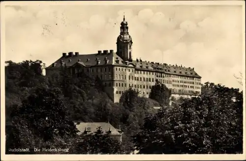 Ak Rudolstadt in Thüringen, Blick auf die Heidecksburg