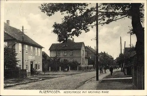 Ak Algermissen in Niedersachsen, Heerstraße mit Gasthaus Ringe