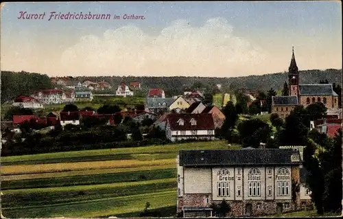 Ak Friedrichsbrunn Thale im Harz, schöne Detailansicht