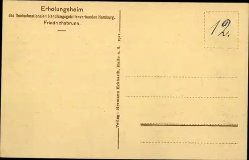 Ak Friedrichsbrunn Thale im Harz, schöne Detailansicht