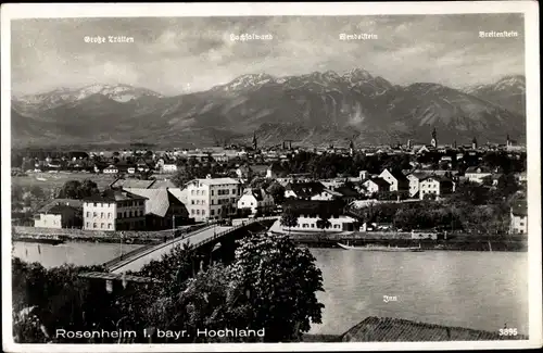 Ak Rosenheim in Oberbayern, schöne Detailansicht