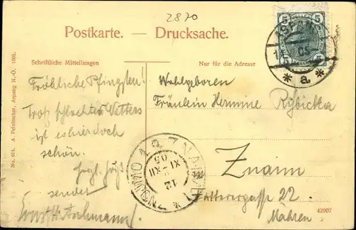 Ak Aspang in Niederösterreich, schöne Detailansicht