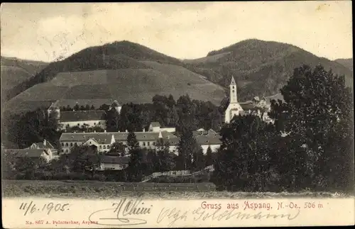 Ak Aspang in Niederösterreich, schöne Detailansicht