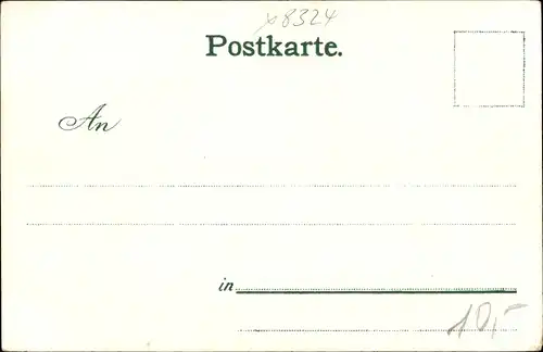 Litho Kurort Rathen im Elbsandsteingebirge, Ansicht der Ortschaft