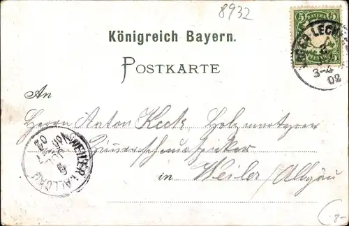 Litho Lagerlechfeld Graben in Schwaben, Truppenübungsplatz