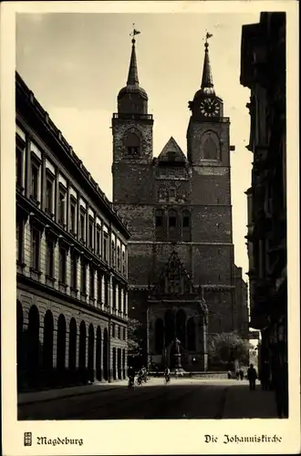 Ak Magdeburg in Sachsen Anhalt, schöne Detailansicht