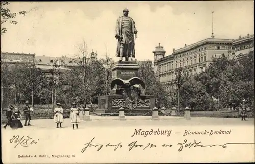 Ak Magdeburg in Sachsen Anhalt, schöne Detailansicht