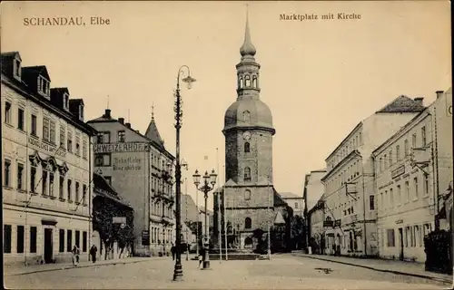 Ak Bad Schandau an der Elbe, schöne Detailansicht