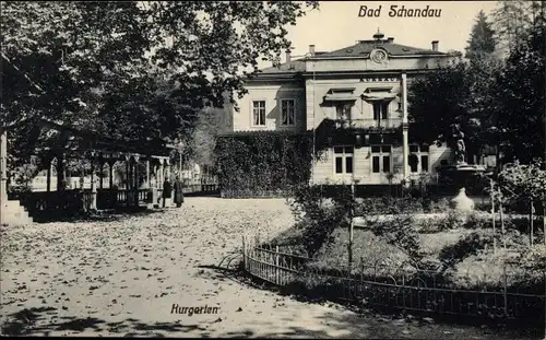 Ak Bad Schandau an der Elbe, schöne Detailansicht