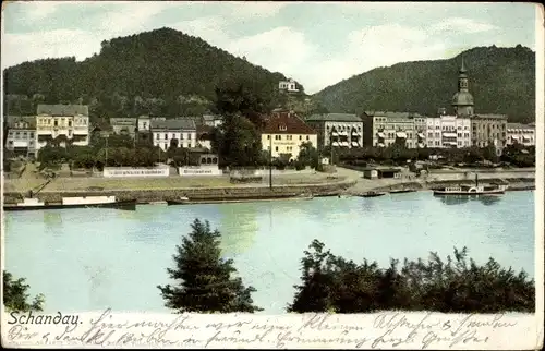 Ak Bad Schandau an der Elbe, schöne Detailansicht