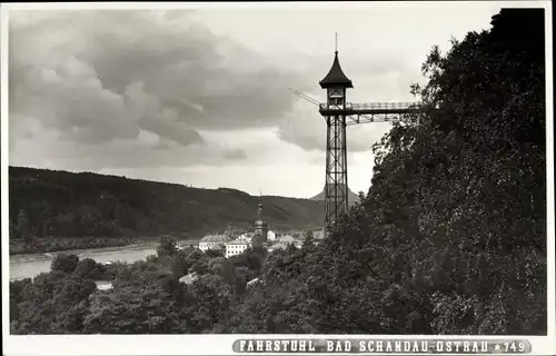 Ak Bad Schandau an der Elbe, schöne Detailansicht