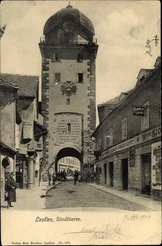 Ak Leoben in der Steiermark, schöne Detailansicht