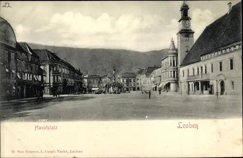 Ak Leoben in der Steiermark, schöne Detailansicht