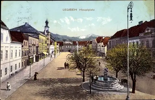 Ak Leoben in der Steiermark, schöne Detailansicht