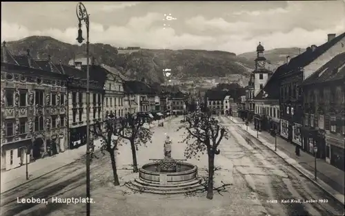 Ak Leoben in der Steiermark, schöne Detailansicht